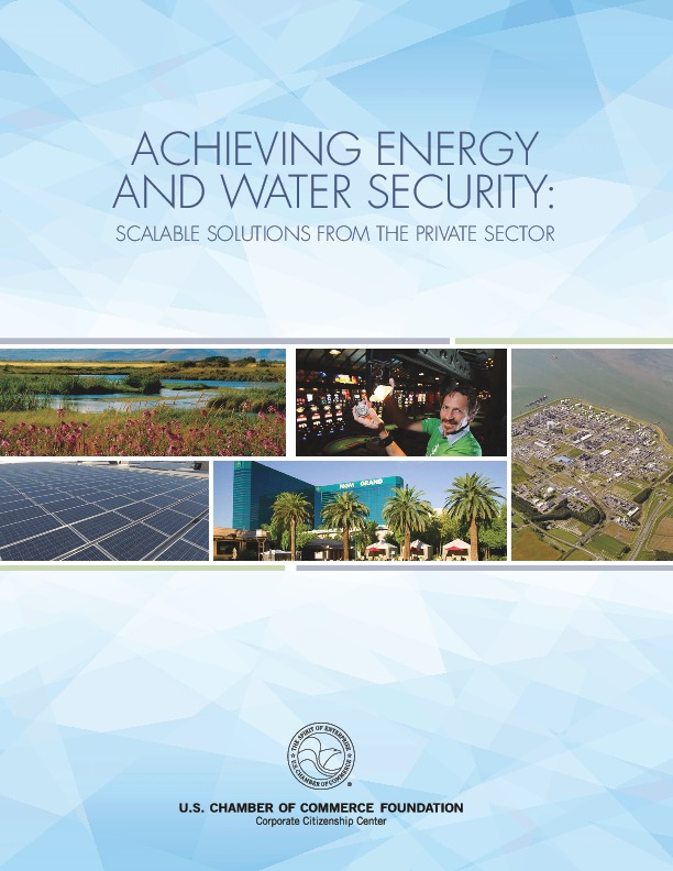 Achieving Energy & Water Security