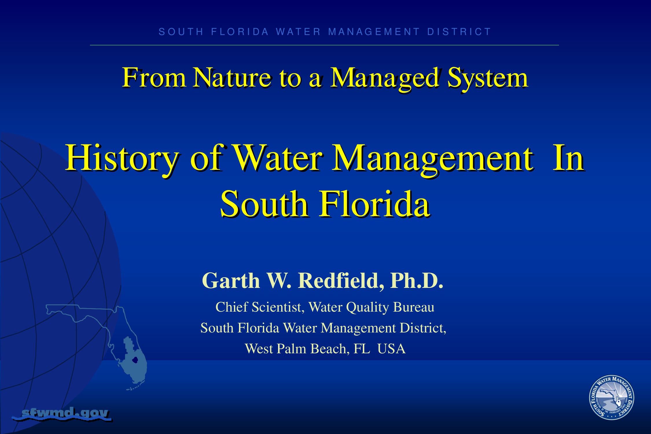 Lecture 1.2 History of Water Management